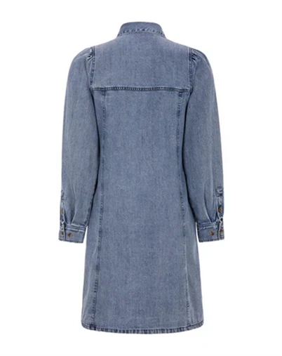 Soft Rebels - SRZora Kjole - Light Blue Denim 